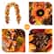 Glitzhome® 6ft. Fall Sunflower, Maple Leaf & Berry Garland